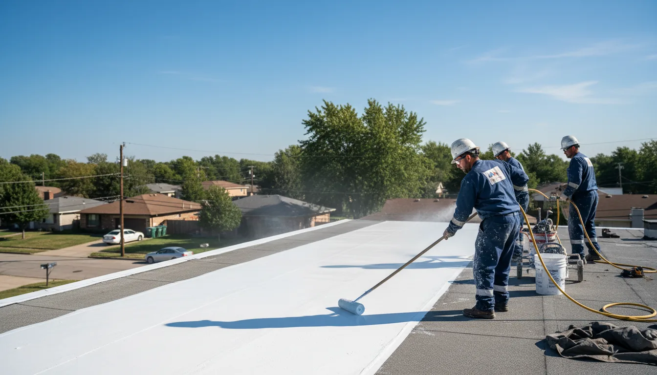 Commercial roof coating in Andrews, IN near me